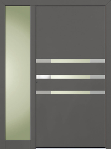 Farbe: Feinstruktur DB703 Metallic | Seitenteilverglasung Klarglas