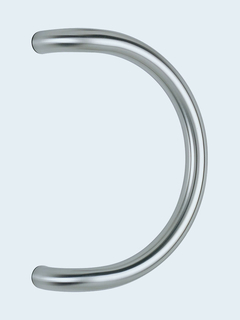 Nr. 4144: Stoßgriff Halbkreisform, Durchmesser 30 mm, verschiedene Achsmaße